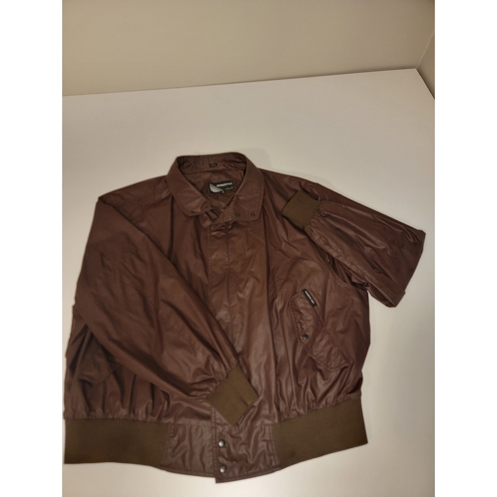 Members Only by Europe Craft Brown Bomber Jacket Mens 3X Vintage Style